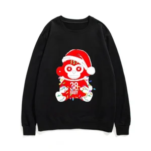 Christmas Monkey Young Boy Never Broke Again Sweatshirt