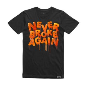 NBA Orange Drip – Black