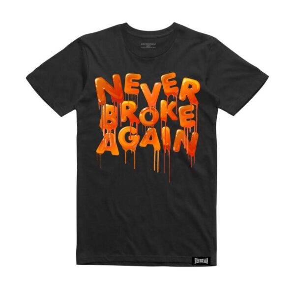 NBA Orange Drip – Black
