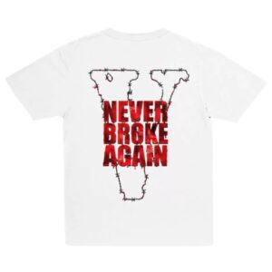Never Broke Again Vlone Haunted T-Shirt – White