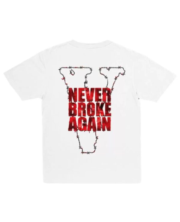 Never Broke Again Vlone Haunted T-Shirt – White