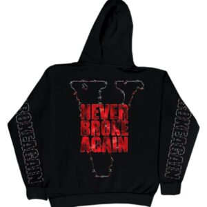 Never Broke Again Vlone Hauted Hoodie – Black