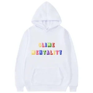 Slime Mentality Print Hoodie Young Boy