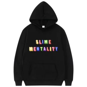 Slime Mentality Print Hoodie Young Boy