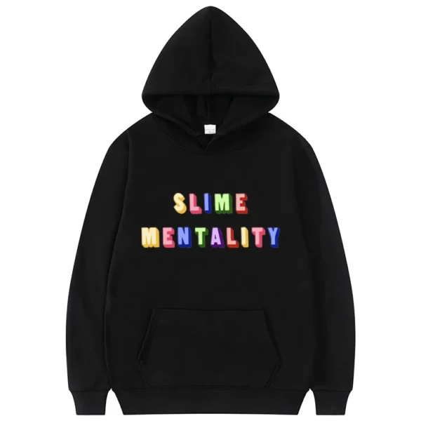 Slime Mentality Print Hoodie Young Boy
