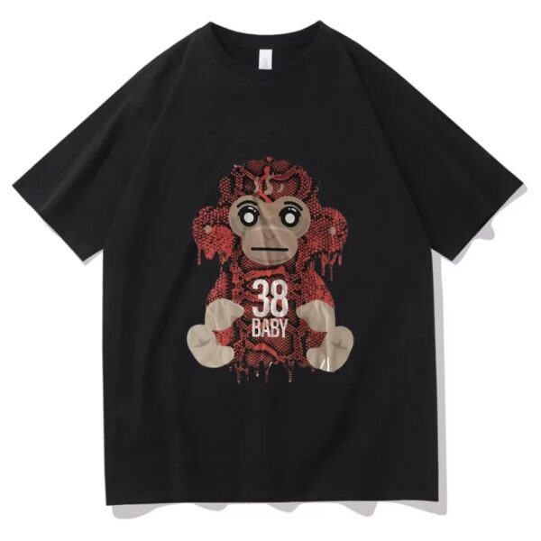 Young Boy Hipster Print T-shirt Fashion Men