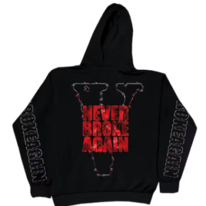 Vlone x Never Broke Again Haunted Hoodie Black