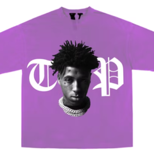 YoungBoy NBA x Vlone Peace Hardly Tee Purple