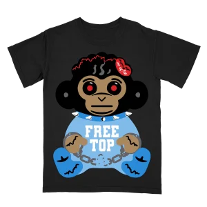 FREE TOP BABY - BLACK TEE