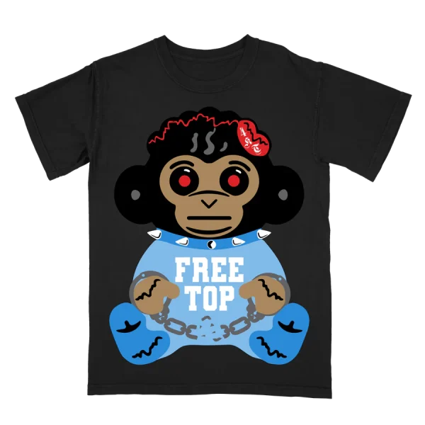 FREE TOP BABY - BLACK TEE