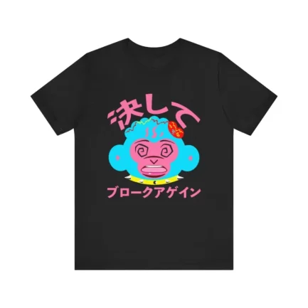 Anime Monkey Head T-shirt