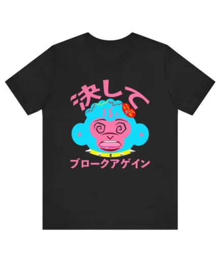 Anime Monkey Head T-shirt