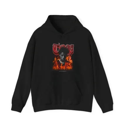 Top In Flames Hoodie