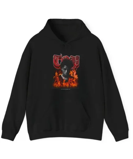 Top In Flames Hoodie